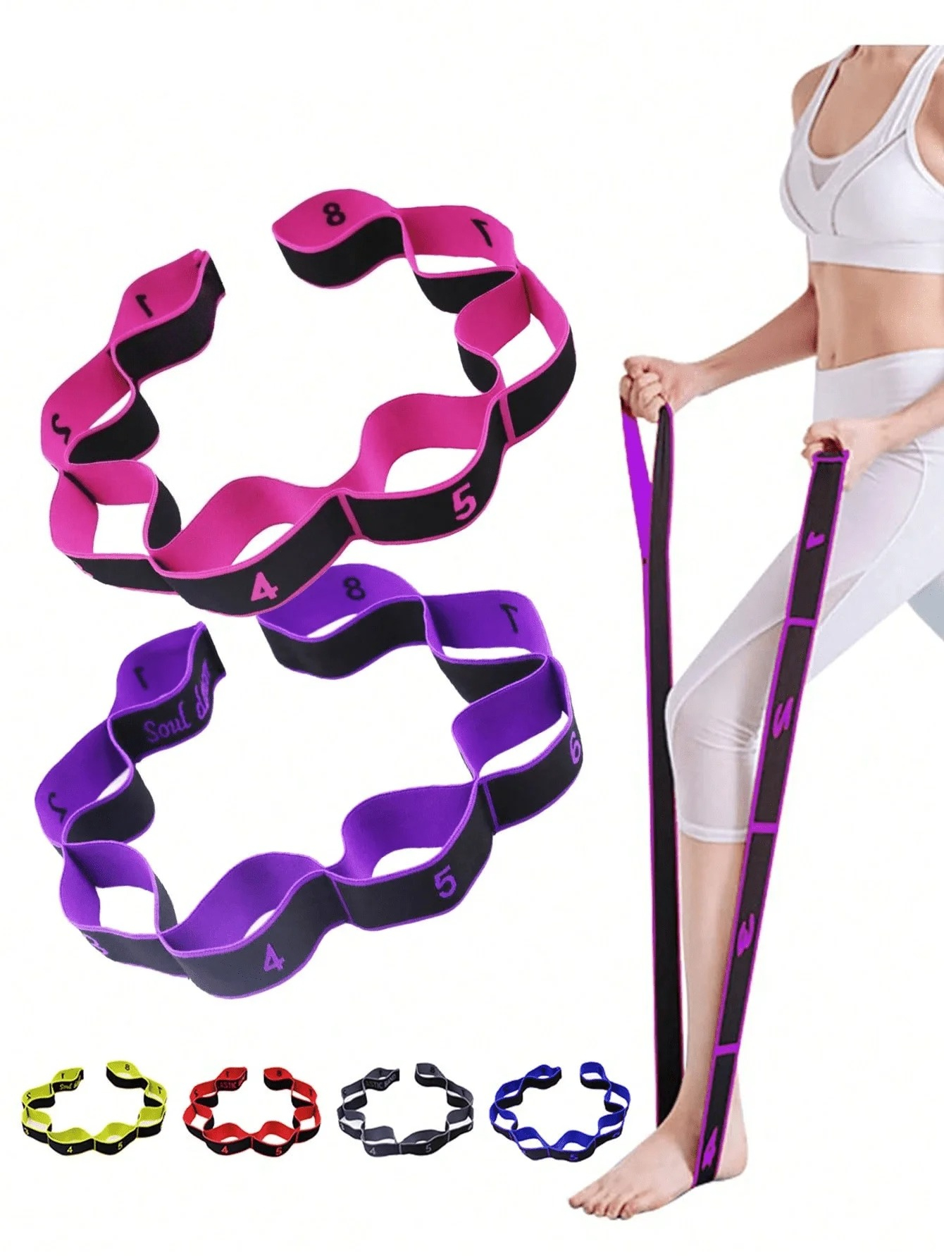 Pilates Yoga Stretching - 1pc Yoga Elastic Band, Professional Gymnastics