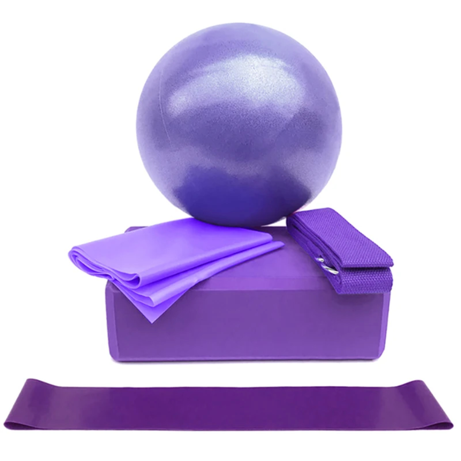 5Pcs Yoga Ball Kits And Sets   - Pilates Yoga Block Exercises ulasan dan harga