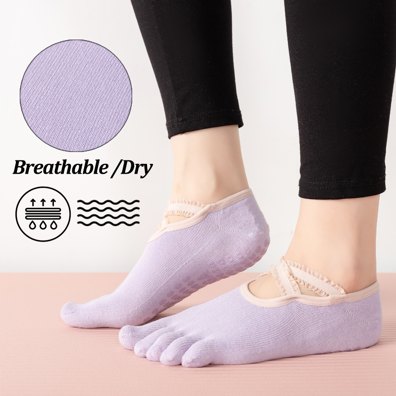 Ladies Non-Slip Pilates Socks  - Pilates With Yoga ulasan dan harga