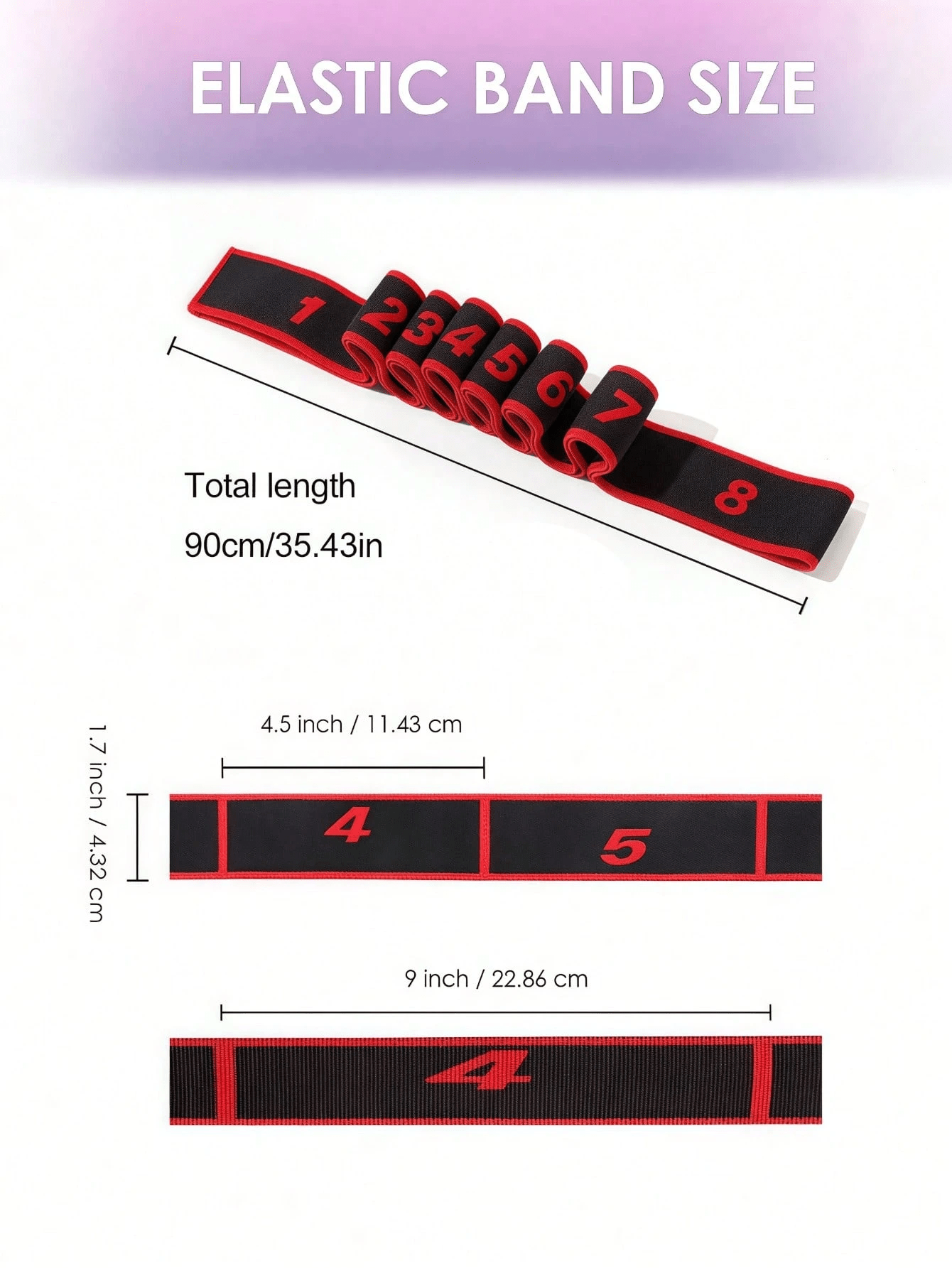 1pc Yoga Elastic Band, Profess - Pilates Yoga Stretching ulasan dan harga