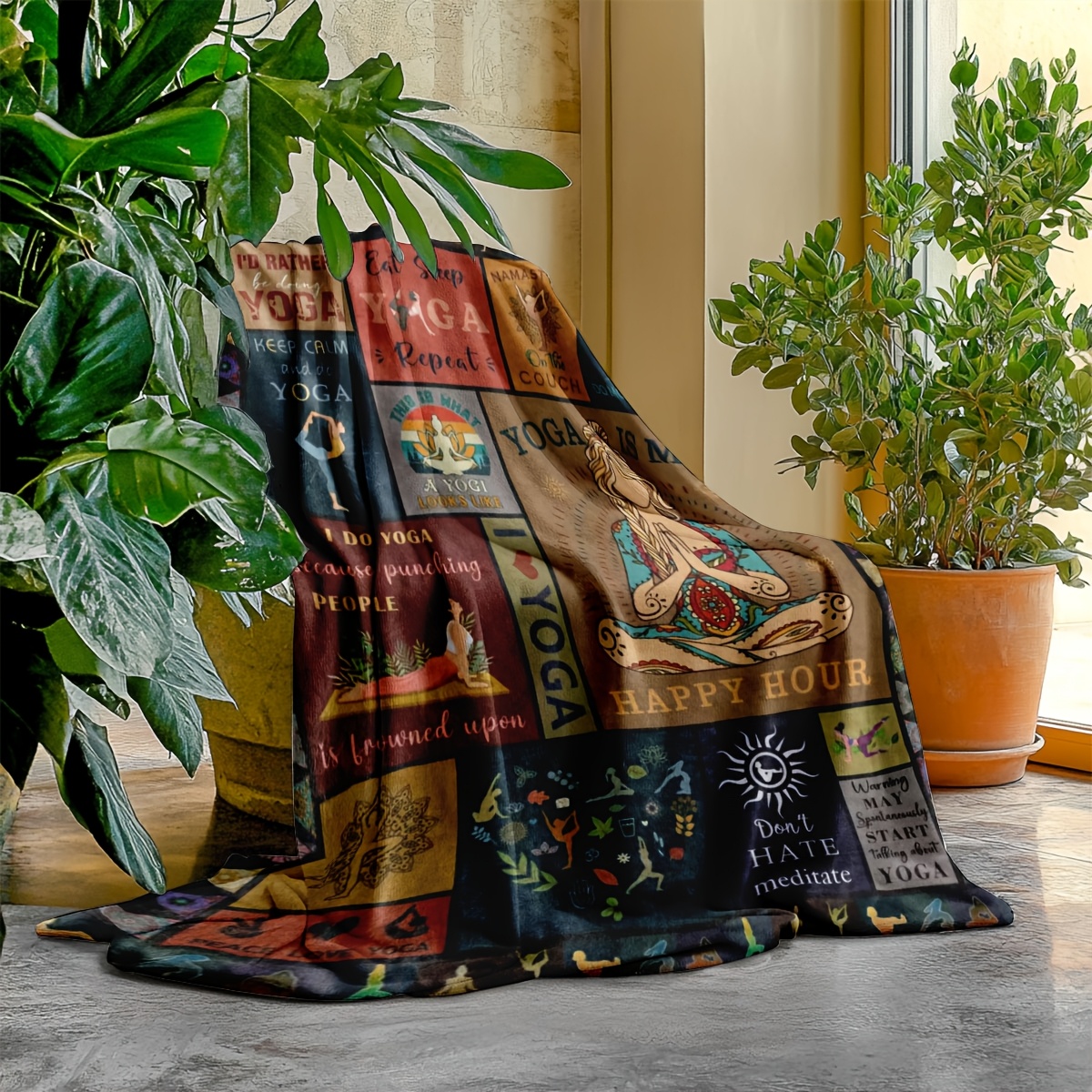Cozy Yoga Blanket for Women -  - Pilates Yoga Quotes ulasan dan harga