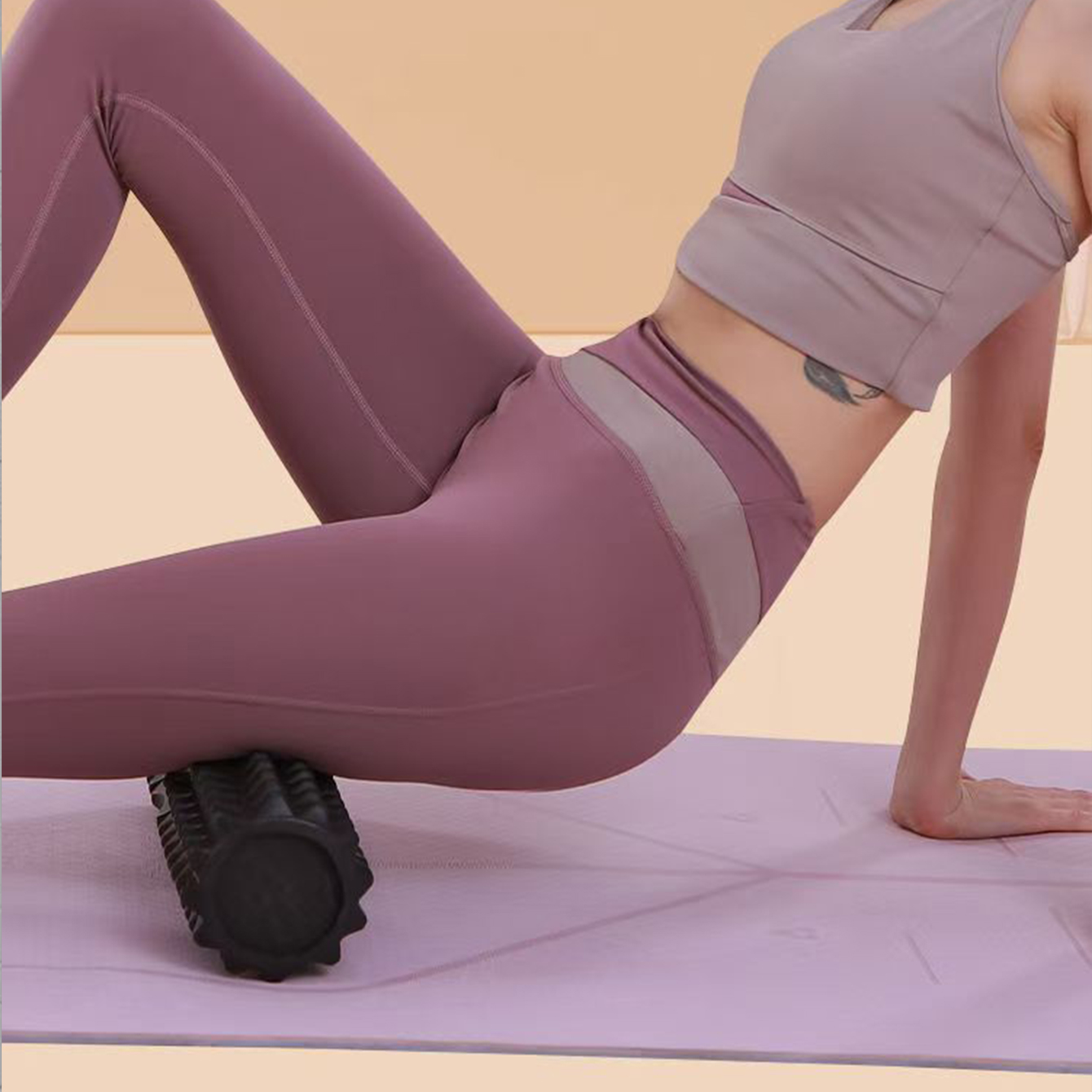 Yoga Foam Roller Set Muscle Ma - Pilates Yoga Block Exercises ulasan dan harga