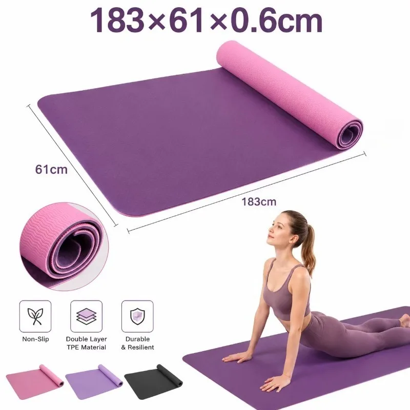 Yoga Mats Anti-slip Sport Fitn - Pilates With Yoga ulasan dan harga